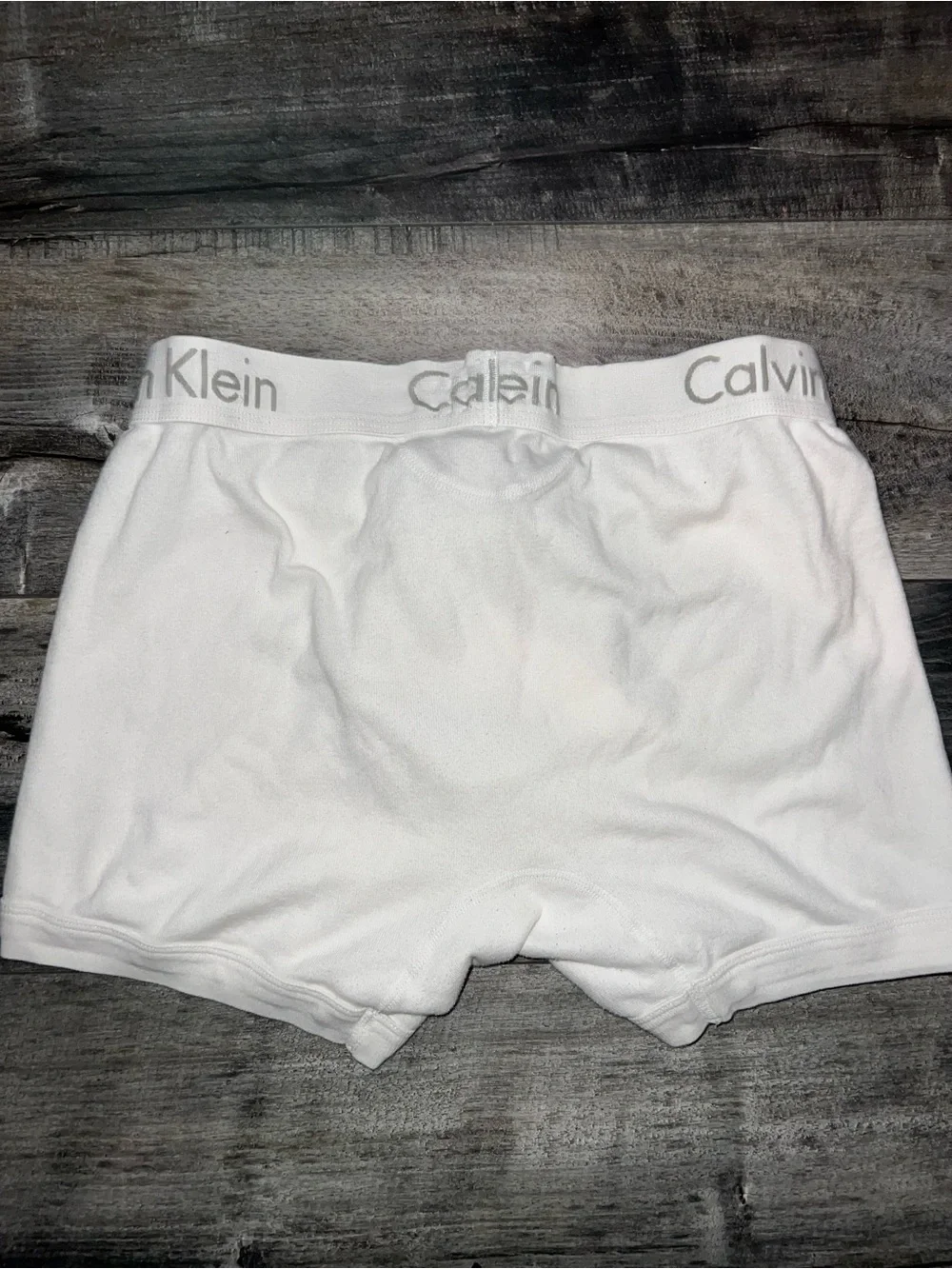 Calvin Klein Men’s White Cotton Boxer Briefs
